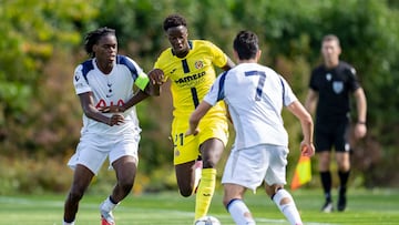El juvenil amarillo cayó ante el Tottenham