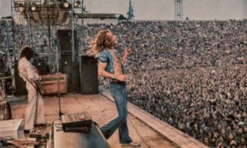 Concierto de Led Zeppelin en el Kezar en 1973.