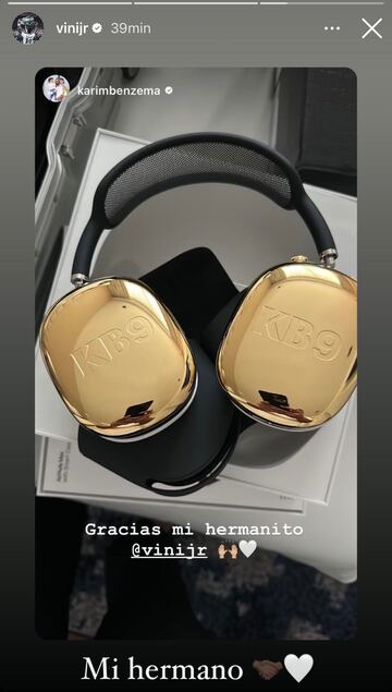 El detalle de Vinicius Jr. con Benzema