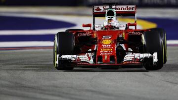 Sebastian Vettel en Singapur.