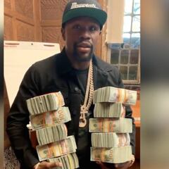 "Tengo un millón aquí y otro allí": El polémico vídeo 'motivador' de Mayweather...