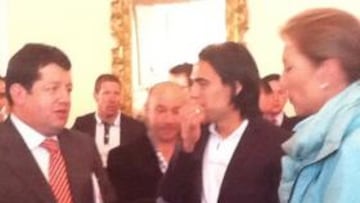 Falcao y la primera dama María Clemencia Rodríguez