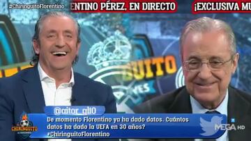 El chiste de Pedrerol a Florentino de la Superliga y Barcelona