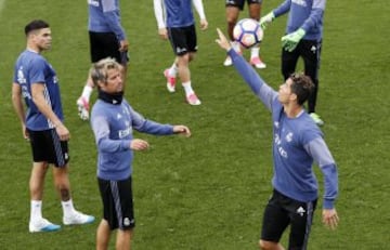 Último entrenamiento del Madrid antes de recibir al Sevilla
