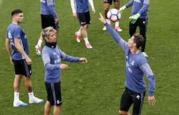 Último entrenamiento del Madrid antes de recibir al Sevilla