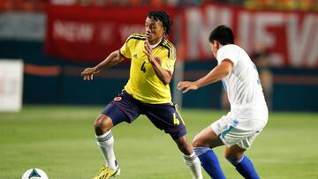 Juan Guillermo Cuadrado en un partido de la Selección Colombia ante Guatemala en 2013.