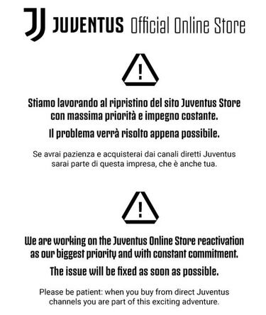 Juventus online store down due to stampede for Cristiano shirts