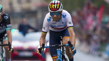 Alejandro Valverde, durante la Vuelta Ciclista a Murcia de 2020.