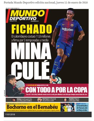 Palmeiras confirma venta de Mina: Presentado el viernes