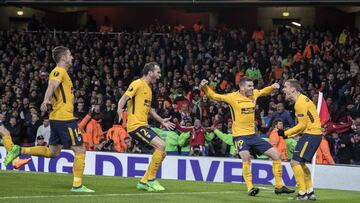 26/04/18 PARTIDO EUROPA LEAGUE SEMIFINAL IDA
ESTADIO ARSENAL STADIUM
ARSENAL FC - ATLETICO DE MADRID
PRIMER GOL EMPATE GRIEZMANN 1-1 ALEGRIA