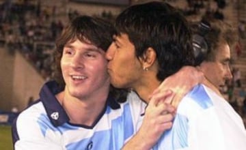 Lionel Messi y Sergio 'Kun' Agüero. 