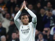 Mbappé scores twice in the first half against former club Monaco, taking his Champions League tally to 11 goals this season.