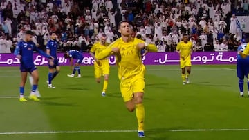 Cristiano Ronaldo loses control with crazy celebration after strike-return