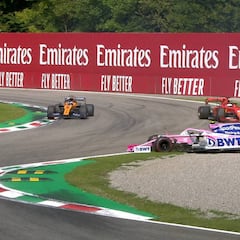 Vettel la lía en Monza