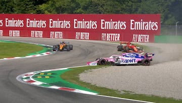 La acción de Vettel con Stroll.