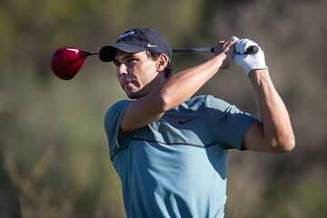 El tenista manacorí Rafa Nadal está participando en el Balearic Golf Championship de la localidad mallorquina de Llucmajor.