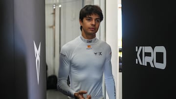 Pepe Martí, piloto de Cupra Kiro, durante los test de la Fórmula E en Valencia.