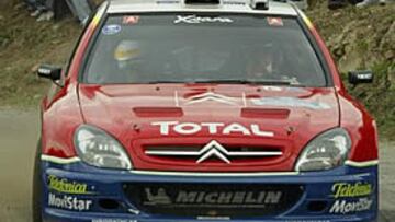 <b>BUENAS SENSACIONES</b>. Sainz ha subido puestos en esta segunda jornada. La lluvia le ha favorecido.