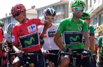 Nairo Quintana y Alejandro Valverde.