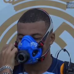 Watch: Mbappé's intense Real Madrid workout with training mask leaves fans astonished