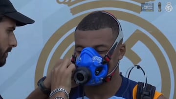 Watch: Mbappé's intense Real Madrid workout with training mask leaves fans astonished