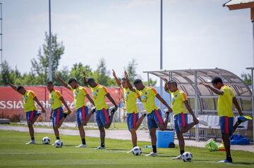 Tras la victoria ante Senegal y la clasificación a octavos de final del Mundial, Colombia vuelve a su campamento y prepara el próximo partido, contra Inglaterra el martes en Moscú.