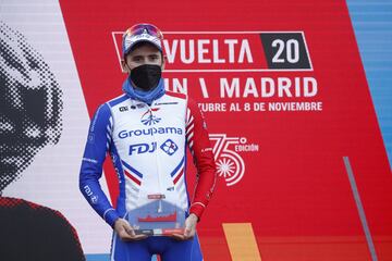David Gaudu vencedor de la 17? etapa de la Vuelta 2020 entre Sequeros y el alto de La Covatilla