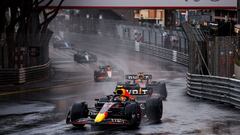 Sergio Pérez durante la carrera del Gran Premio de Mónaco.