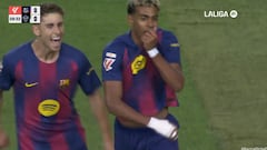 Ante el ruido, crecido: el golazo de Lamine Yamal en la primera que tuvo