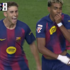 Ante el ruido, crecido: el golazo de Lamine Yamal en la primera que tuvo