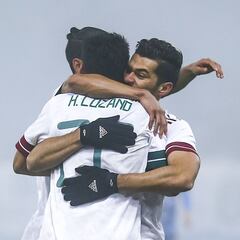 La alineación titular de México ante Gales