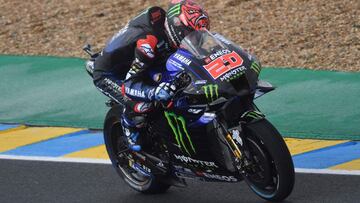 Quartararo durante el FP1 del GP de Francia 2021.