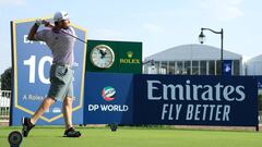 Jon Rahm va segundo en Dubai gracias a un eagle en el 18