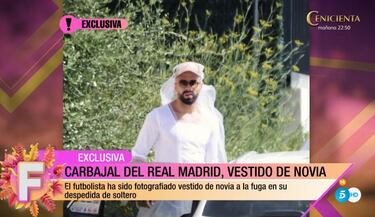 Salen a la luz las fotos de Carvajal vestido de novia en su despedida de soltero