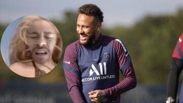 Neymar arrasa en redes al hacerse pasar por Shakira durante la concentración del PSG