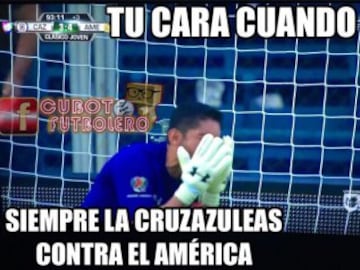 América perdía 0-3 en 25 minutos, pero en la segunda mitad revivió el verbo 'Cruzazulear' y le pegó 3-4 a La Máquina, ¡Los memes están imperdibles!