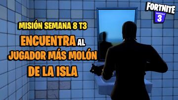 &iquest;D&oacute;nde encontrar al jugador m&aacute;s mol&oacute;n de la isla de Fortnite?