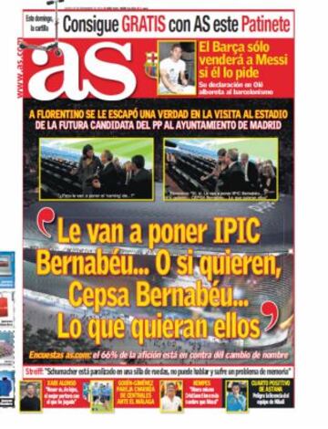 Las portadas de AS de noviembre