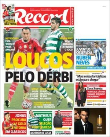 Portadas de la prensa mundial