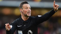 Mark Clattenburg, durante un partido.