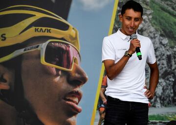 Zipaquirá recibe al campeón del Tour de Francia, Egan Bernal. Estas son algunas de las imágenes que se lleva a cabo en la Plaza de Los Comuneros.