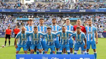 Alineación del Málaga contra el Ceuta.