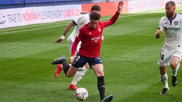 Nacho Vidal ante el Getafe.