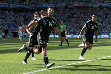 Argentina 1-0 Islandia | En el minuto 18 de partido el delantero del Manchester City adelantó en el marcador a la selección argentina.