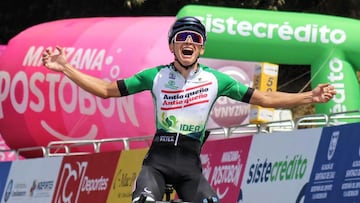 Yeison Reyes gana la etapa 6 de la Vuelta a Colombia.