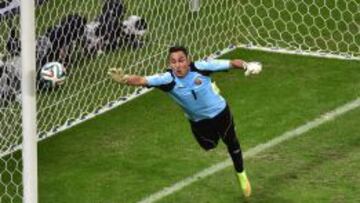 Keylor Navas, durante un partido del Mundial.