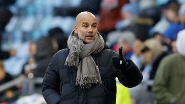 Soccer Football - Friendly - Manchester City v Girona - Etihad Campus, Manchester, Britain - December 17, 2022 Manchester City manager Pep Guardiola reacts Action Images via Reuters/Jason Cairnduff