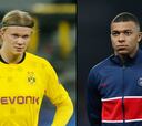 Haaland y Mbappé se alejan