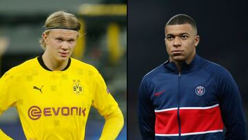 Haaland y Mbappé, objetivos del Real Madrid.