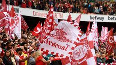 La afición del Arsenal juega su papel en la lucha por el título